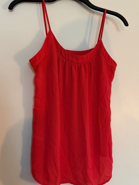 LOFT Tops - LOFT Bright Coral Spaghetti Strap Women's Tank Top XS